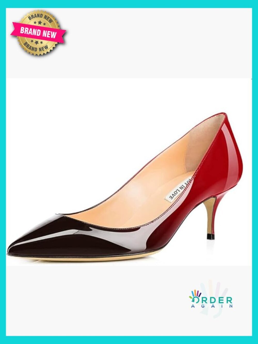 Pointy Toe Kitten Heel Pumps Chunky Heel Slip On Dressy Work Shoes Chic